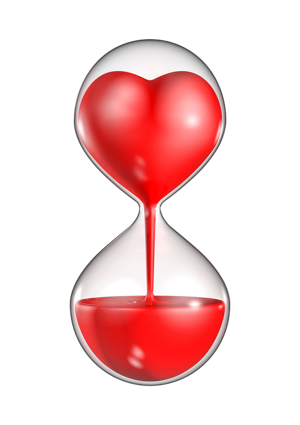 Hour glass heart